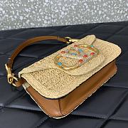 Fortok Valentino Garavani Small Locò raffia Shoulder Bag 19x10.5x5cm - 4