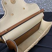 Fortok Valentino Garavani Small Locò raffia Shoulder Bag 19x10.5x5cm - 2