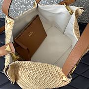 Fortok Valentino Garavani VLogo Signature Raffia tote bag Brown 35x25x17cm - 2
