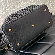 Fortok Valentino Garavani VLogo Signature Raffia tote bag Black 25x18x12cm - 2
