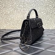 Fortok Valentino Garavani VSling black crystals 19 x 13 x9cm - 4