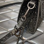 Fortok Valentino Garavani VSling black crystals 19 x 13 x9cm - 2