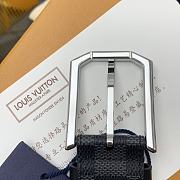 Fortok Louis Vuitton Belt Heritage Silver 3.5cm  - 5