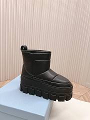 Fortok Prada snow boots chunky rubber sole Black - 6