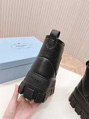 Fortok Prada snow boots chunky rubber sole Black - 5