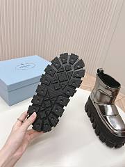 Fortok Prada snow boots chunky rubber sole Silver/ Black - 3