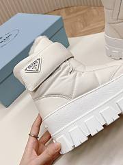 Fortok Prada Monolith Re-Nylon boots with Strap Boots White - 4