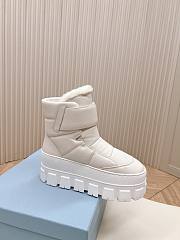 Fortok Prada Monolith Re-Nylon boots with Strap Boots White - 5