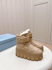 Fortok Prada Monolith Re-Nylon boots with Strap Boots Beige - 1