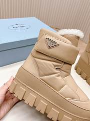 Fortok Prada Monolith Re-Nylon boots with Strap Boots Beige - 2