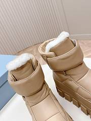 Fortok Prada Monolith Re-Nylon boots with Strap Boots Beige - 4
