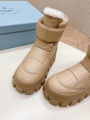 Fortok Prada Monolith Re-Nylon boots with Strap Boots Beige - 5