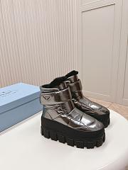 Fortok Prada Monolith Re-Nylon boots with Strap Boots Silver - 1