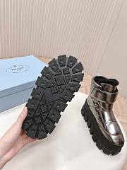 Fortok Prada Monolith Re-Nylon boots with Strap Boots Silver - 5