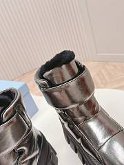Fortok Prada Monolith Re-Nylon boots with Strap Boots Silver - 4
