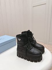 Fortok Prada Monolith black Shearling Boots - 1