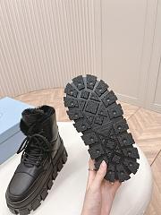 Fortok Prada Monolith black Shearling Boots - 4