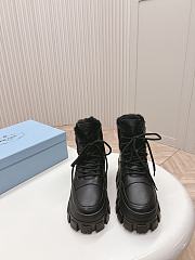 Fortok Prada Monolith black Shearling Boots - 2