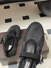 Fortok Alaïa mesh ballet flats Black - 6
