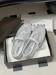 Fortok Alaïa mesh ballet flats White - 1