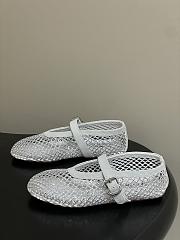Fortok Alaïa mesh ballet flats White - 2