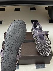 Fortok Alaïa mesh ballet flats Grey - 4
