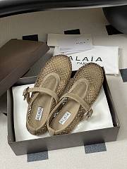 Fortok Alaïa mesh ballet flats Brown - 1