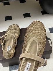 Fortok Alaïa mesh ballet flats Brown - 6