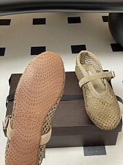 Fortok Alaïa mesh ballet flats Brown - 5