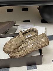 Fortok Alaïa mesh ballet flats Brown - 2