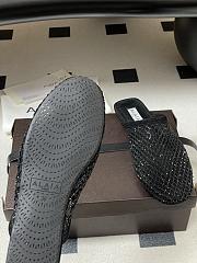 Fortok Alaïa fishnet mesh flat mules Black  - 4