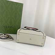 Fortok Gucci Diana mini tote bag in white leather 20x16x1cm - 6