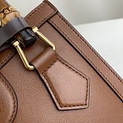 Fortok Gucci Diana mini tote bag in Brown leather 20x16x1cm - 2