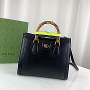 Fortok Gucci Diana mini tote bag in Black leather 27x24x11cm - 1