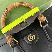 Fortok Gucci Diana mini tote bag in Black leather 27x24x11cm - 6