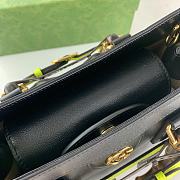Fortok Gucci Diana mini tote bag in Black leather 27x24x11cm - 5