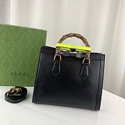 Fortok Gucci Diana mini tote bag in Black leather 27x24x11cm - 2