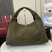 Fortok Gucci Softbit maxi green suede 46x26x16cm - 6
