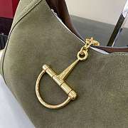 Fortok Gucci Softbit maxi green suede 46x26x16cm - 5