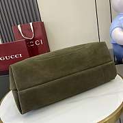 Fortok Gucci Softbit maxi green suede 46x26x16cm - 4