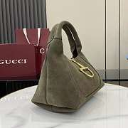 Fortok Gucci Softbit green suede 27.5x21x16cm - 5