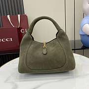 Fortok Gucci Softbit green suede 27.5x21x16cm - 3