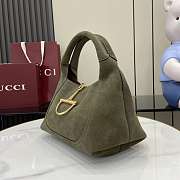 Fortok Gucci Softbit green suede 27.5x21x16cm - 4