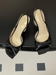 Fortok Dior SS26 Slingback Pumps Bow Black Leather 01 8.5cm - 4