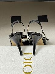 Fortok Dior SS26 Slingback Pumps Bow Black Leather 01 8.5cm - 2