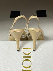 Fortok Dior SS26 Slingback Pumps Bow Beige Leather 01 8.5cm - 5