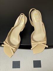 Fortok Dior SS26 Slingback Pumps Bow Beige Leather 01 8.5cm - 3