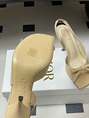 Fortok Dior SS26 Slingback Pumps Bow Beige Leather 01 8.5cm - 2
