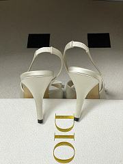 Fortok Dior SS26 Slingback Pumps Bow White Satin 01 8.5cm - 2
