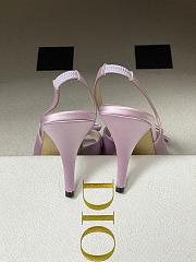 Fortok Dior SS26 Slingback Pumps Bow Pink Satin 01 8.5cm - 3